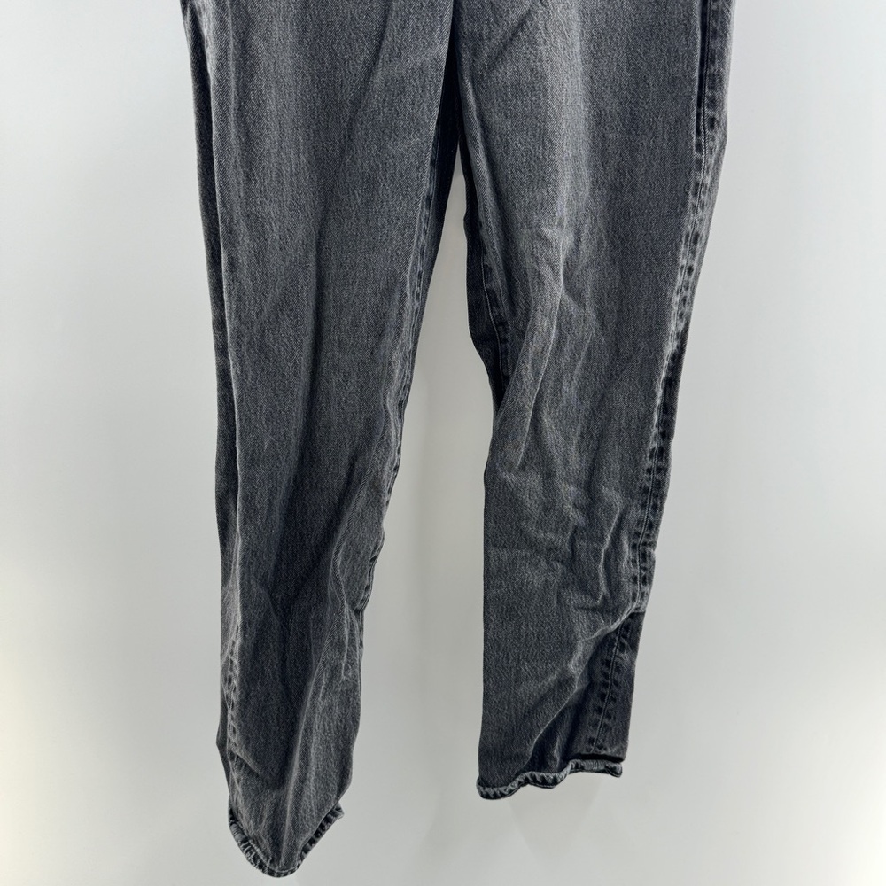 American Eagle Slouch Black Distressed Jeans Size 6 Zipper Fly - Picture 4 of 8